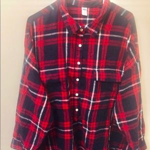 Plus size Old Navy flannel shirt